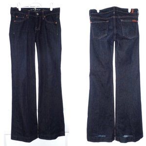 7 for All Mankind Super Dark Dojo Jeans, sz 26